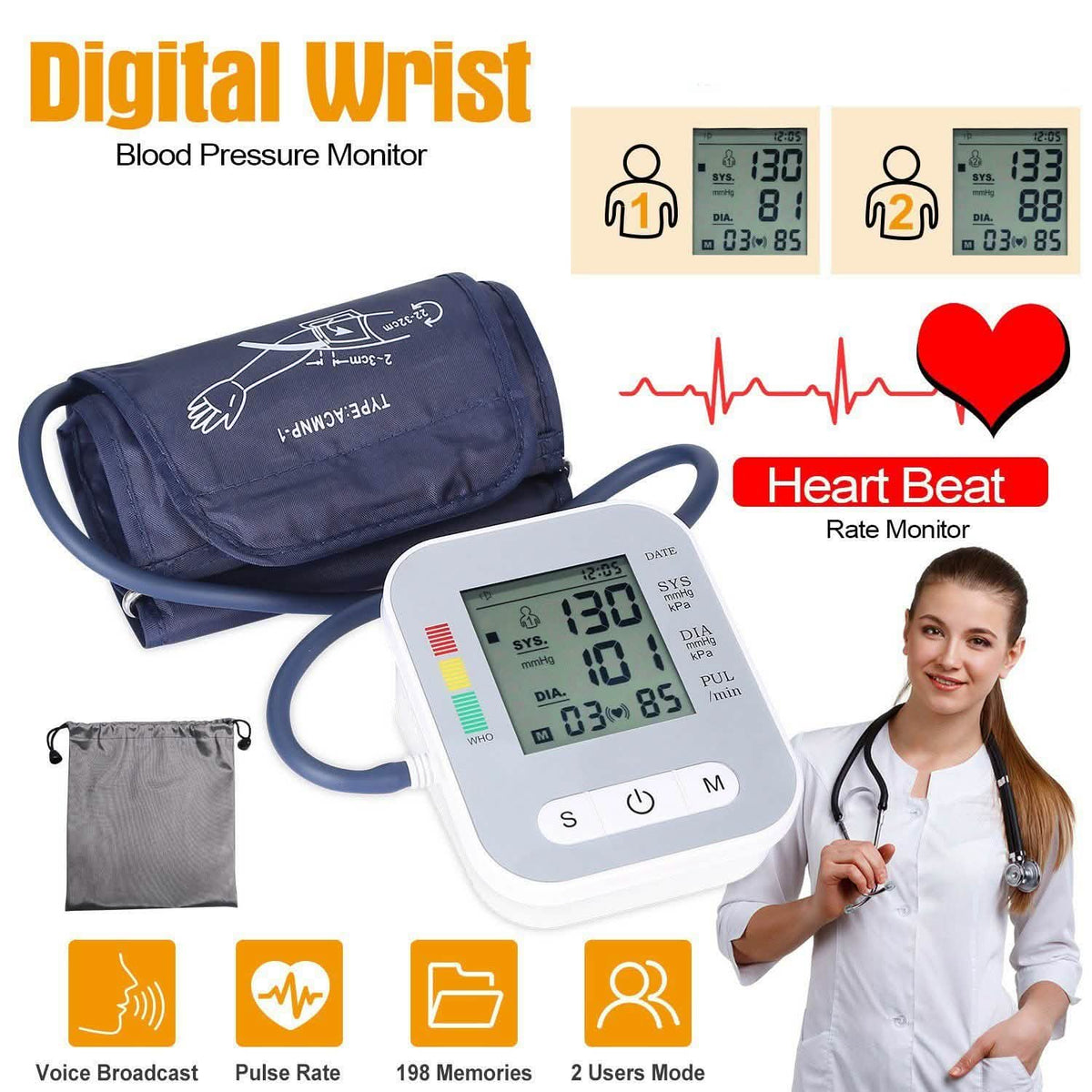 Tensiómetro digital de brazo