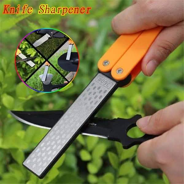 Double Sided Folded Pocket Sharpener Diamond Knife Sharpening Outdoor