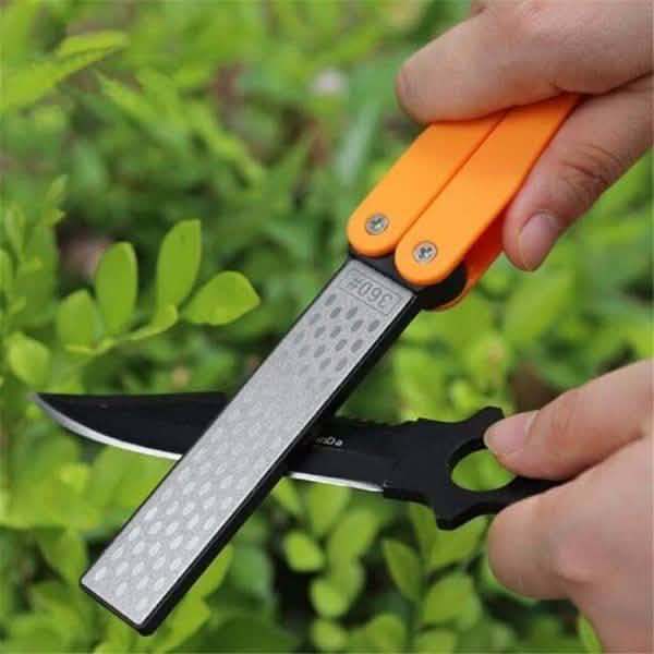 Double Sided Folded Pocket Sharpener Diamond Knife Sharpening Outdoor