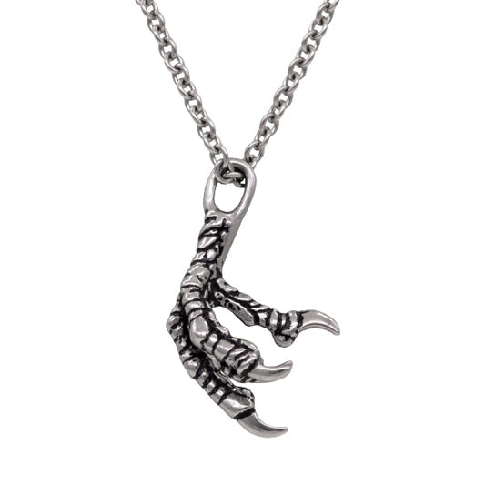 Dragon Claw Pendant Necklace Gothic Stainless Steel