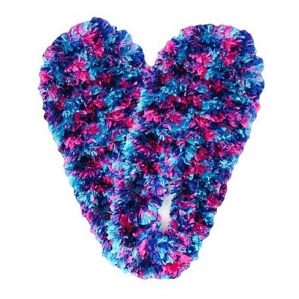 Fuzzy Footies Super Soft Slippers - Teal, Navy, and Fuchsia