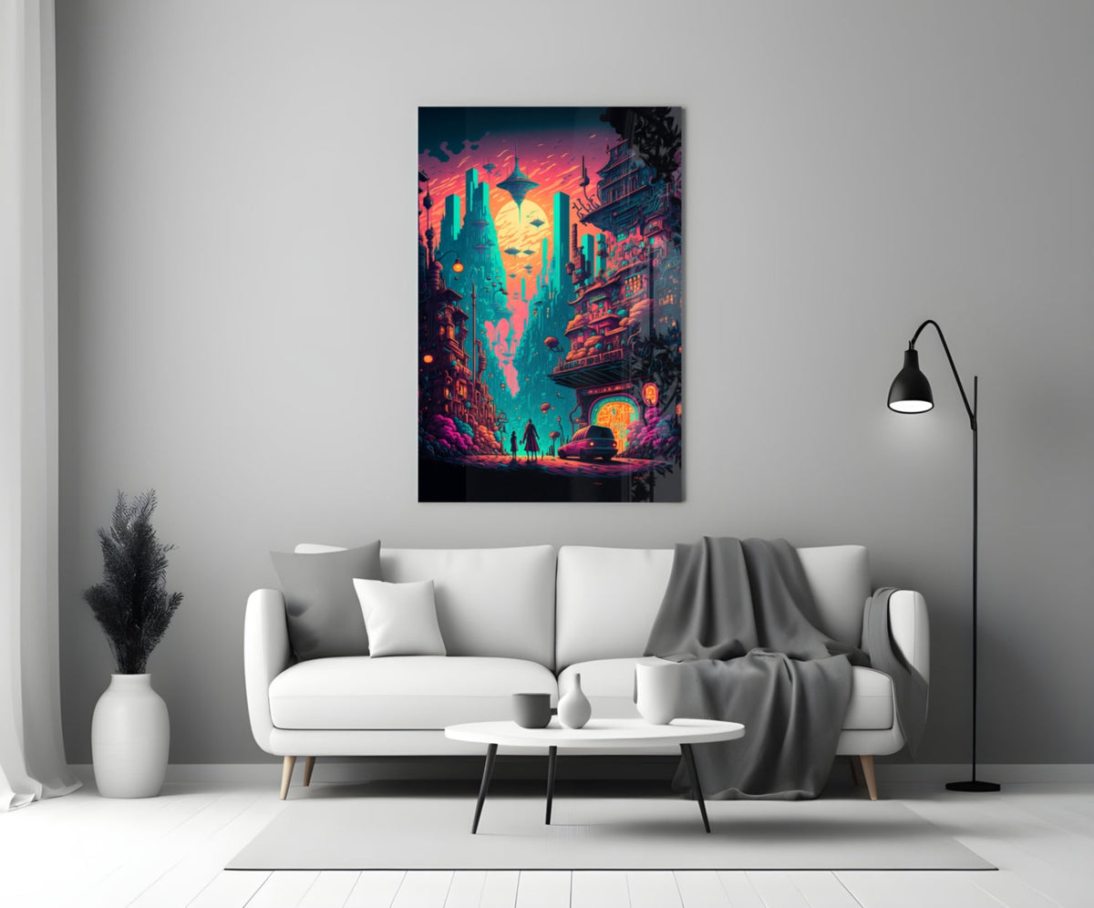 Dream of a New Life Glass Wall Art  || Designers Collection