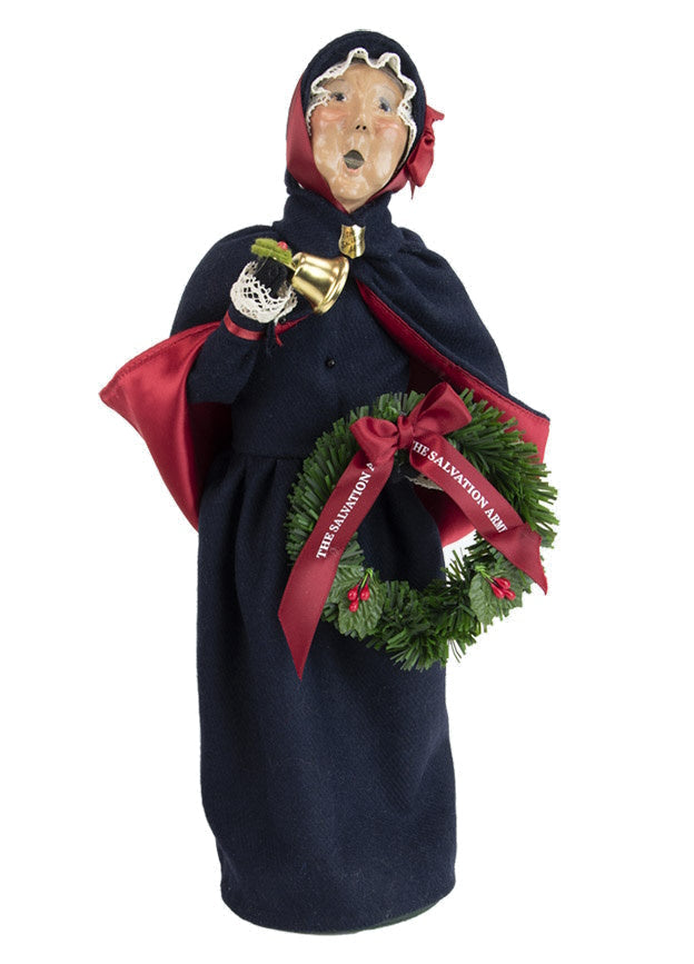 Salvation Army Carolers - Woman with Wreath