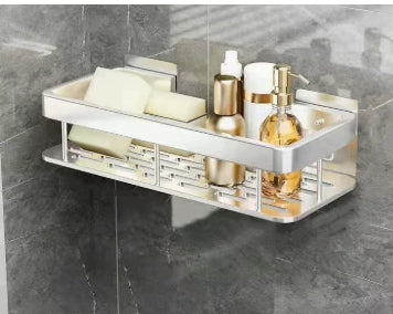 Anti-Rust Metal Steel Shower Rack-Large Capacity,Bathroom Organizing Shelves, Convenient Storage And Home Decoration