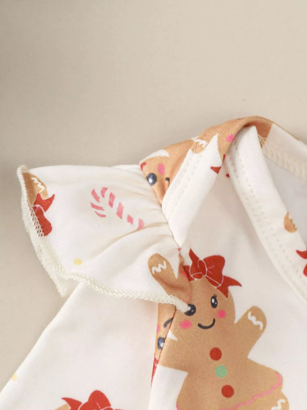 Children's Christmas Bodysuit and Overall Dress Set with Headband