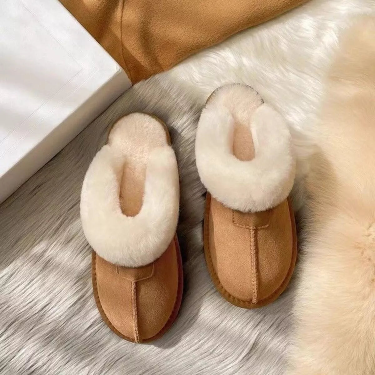 Cozy Plush-Lined Slippers