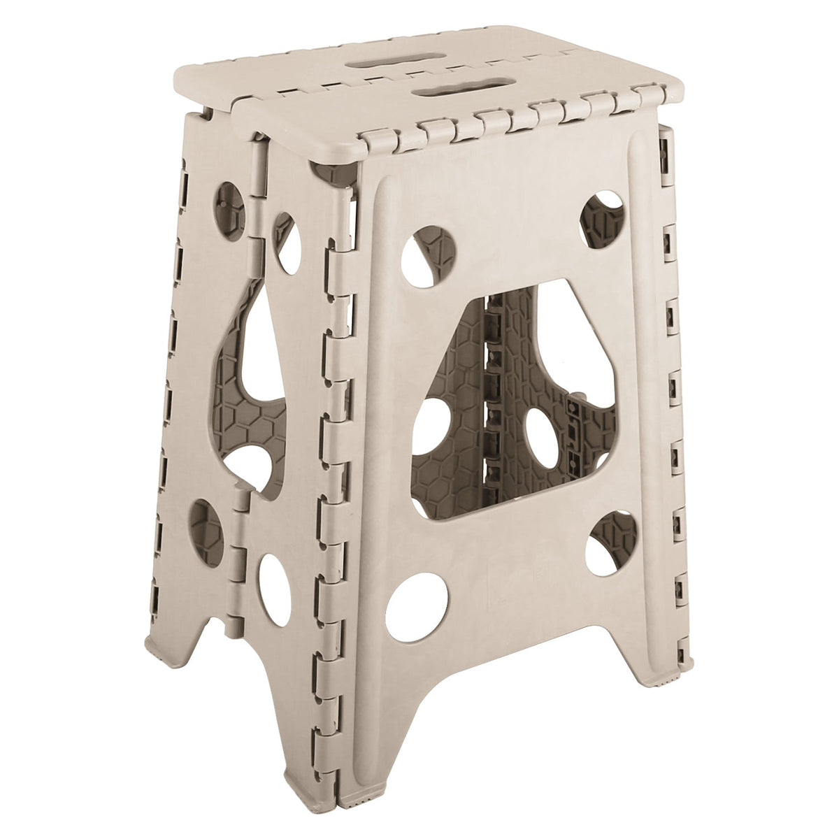 2 Pack 17.91In High Step Stool Folding Stepping Stool Lightweight Plastic Step Stool with Handle Non-slip for Kitchen Bathroom