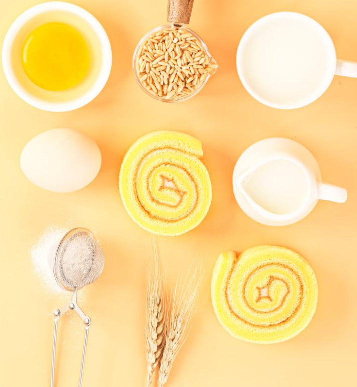 Soft Dough Rolls Into Roll Cake