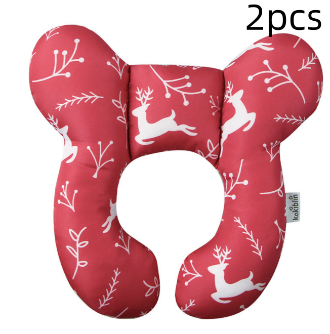Infant Pillow  Baby Bed  U-Shaped Safety Seat  Neck Guard  Fixed Stereotyped Stroller Pillow