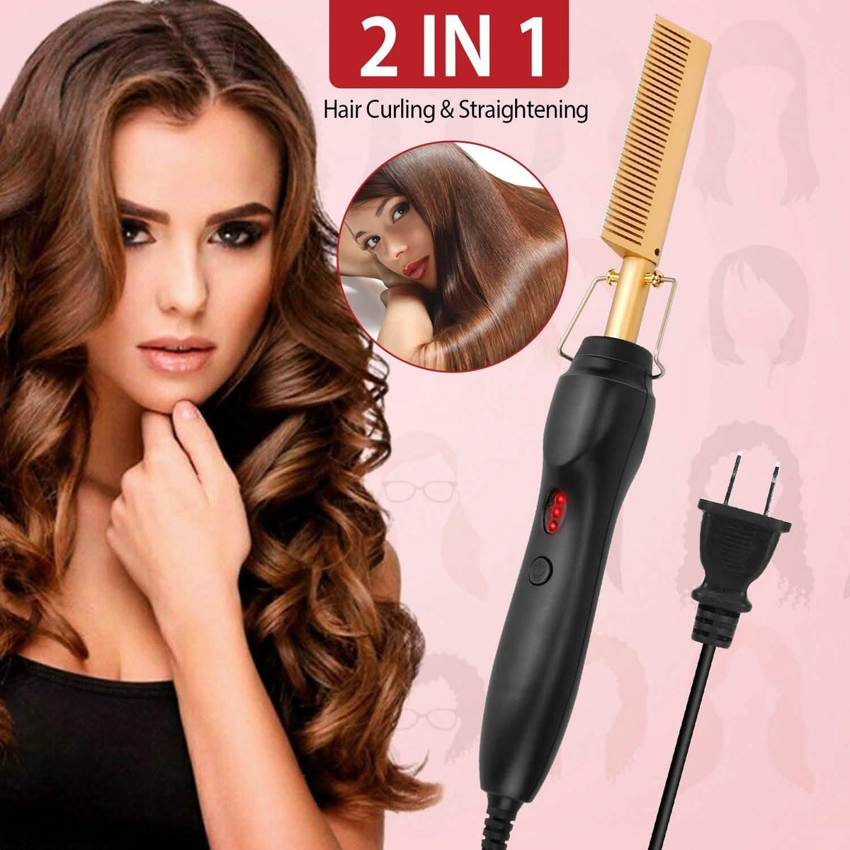 Electric Heating Hair Comb