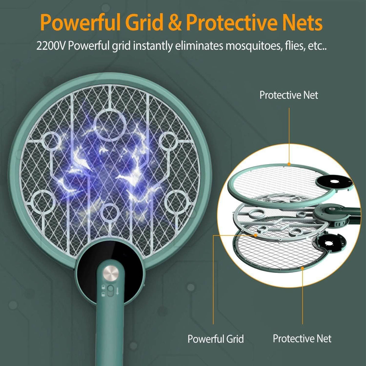 Electric Mosquito Swatter Bug Zapper