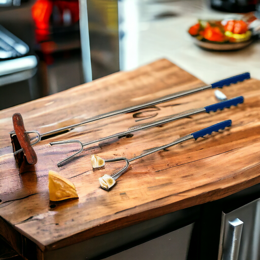 Extendable Roasting Stick Telescopic Campfire Skewer Up To 35in For S'mores