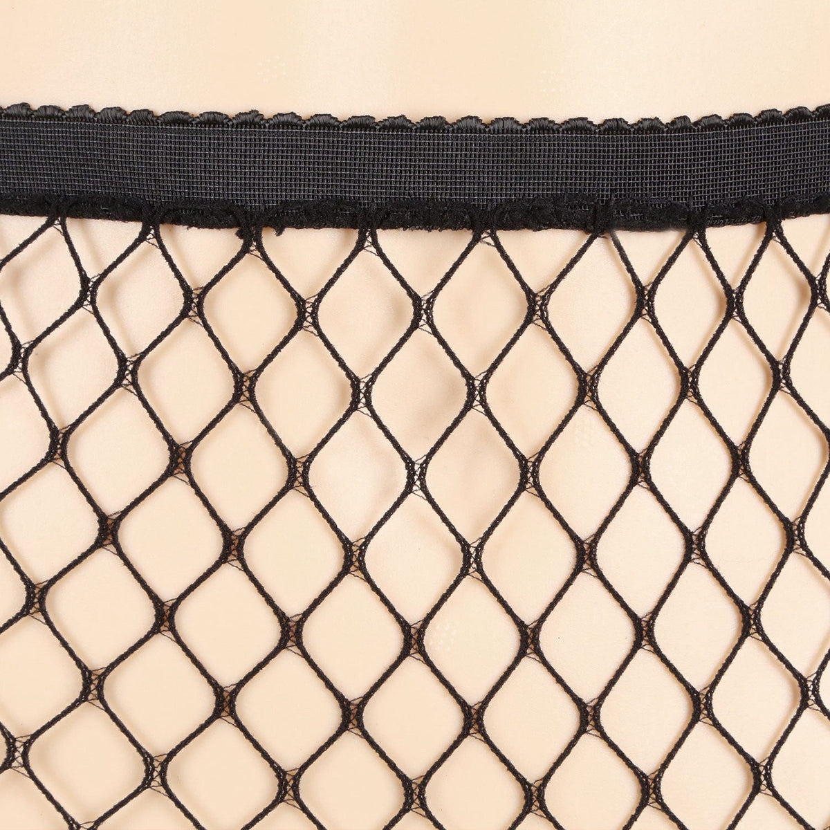 Women Fishnet Tights Sexy High Waist Fishnet Pantyhose Stretchy Mesh Hollow Out Tights Stockings w/ Small Medium Large Hole Choices