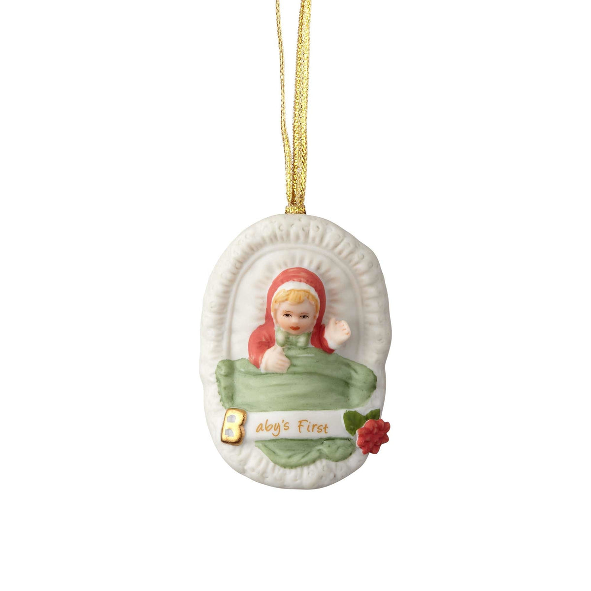 Adorno "Growing Up Girl" - Primera Navidad de Bebé Brunette