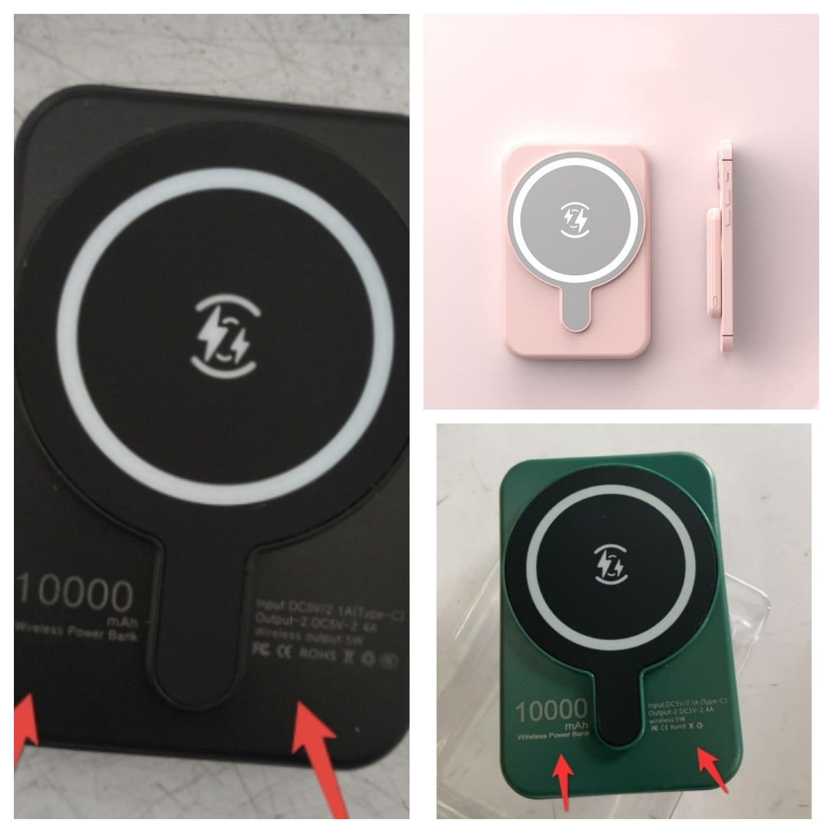 Mini Fast Charging Magnetic Wireless Power Bank 5000 MAh Portable