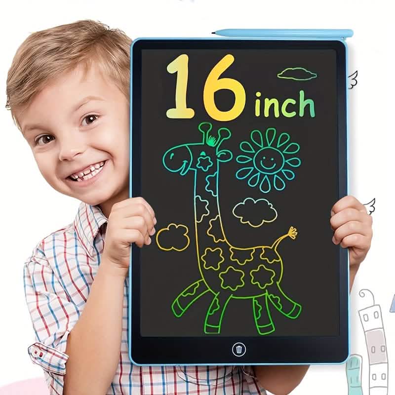 Digital LCD Writing Tablet with Stylus Pen – Reusable Wipeable Dry-Erase Doodle & Drawing Board