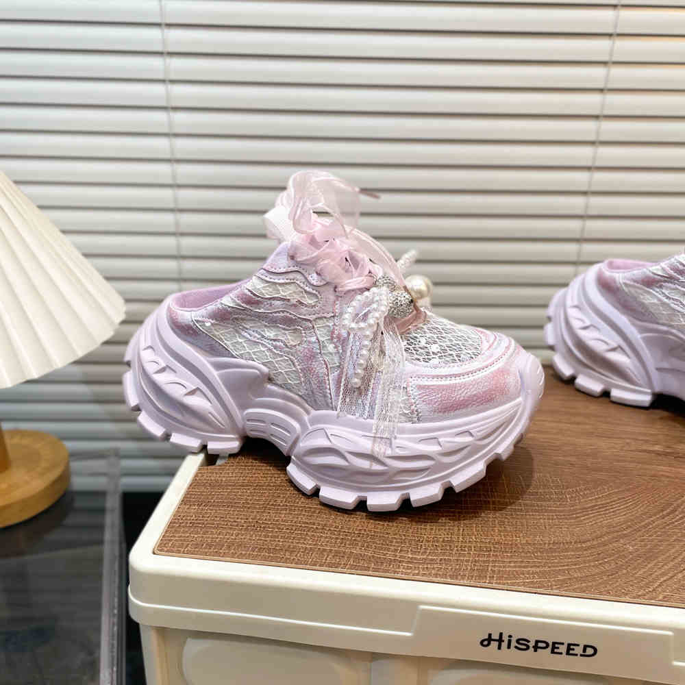 Pearl Lace Bow Baby Girl Daddy Shoes