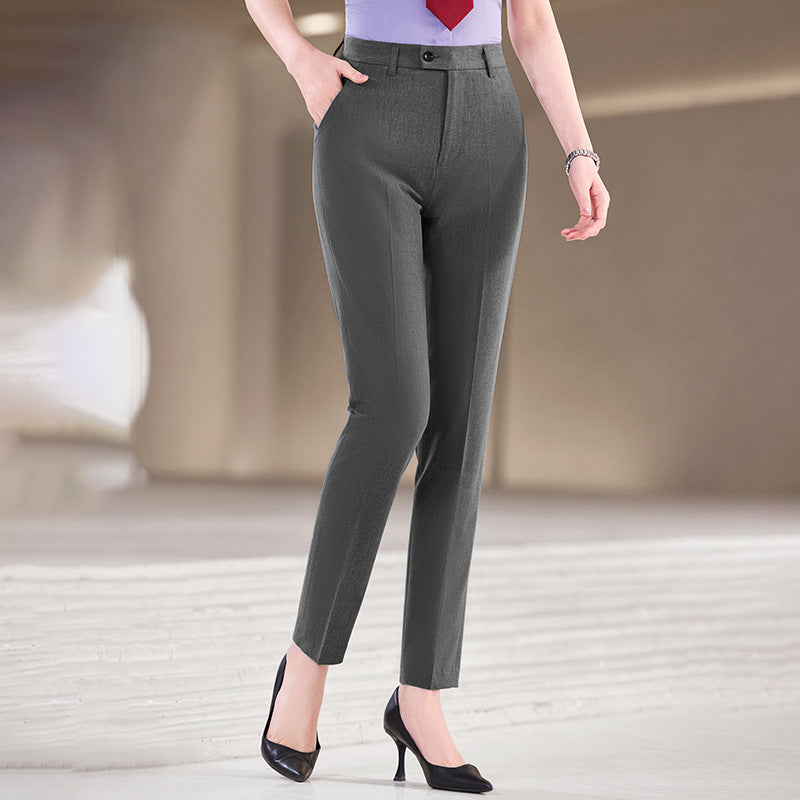 High-waisted Tailored Draping Formal Trousers That Flatter