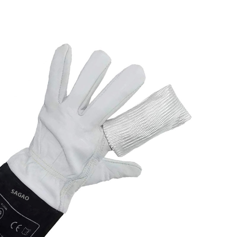 TIG professional welder protective glass fiber finger cots