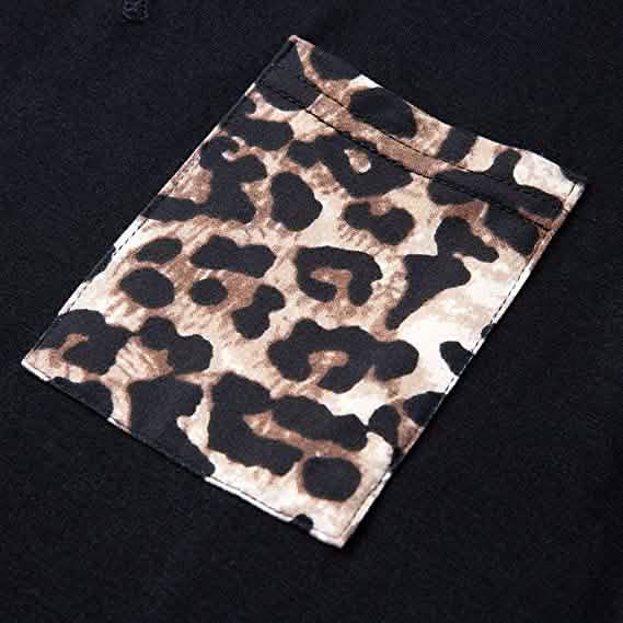 Camisetas sin mangas de verano para mujer, blusa sin mangas con bolsillo de leopardo