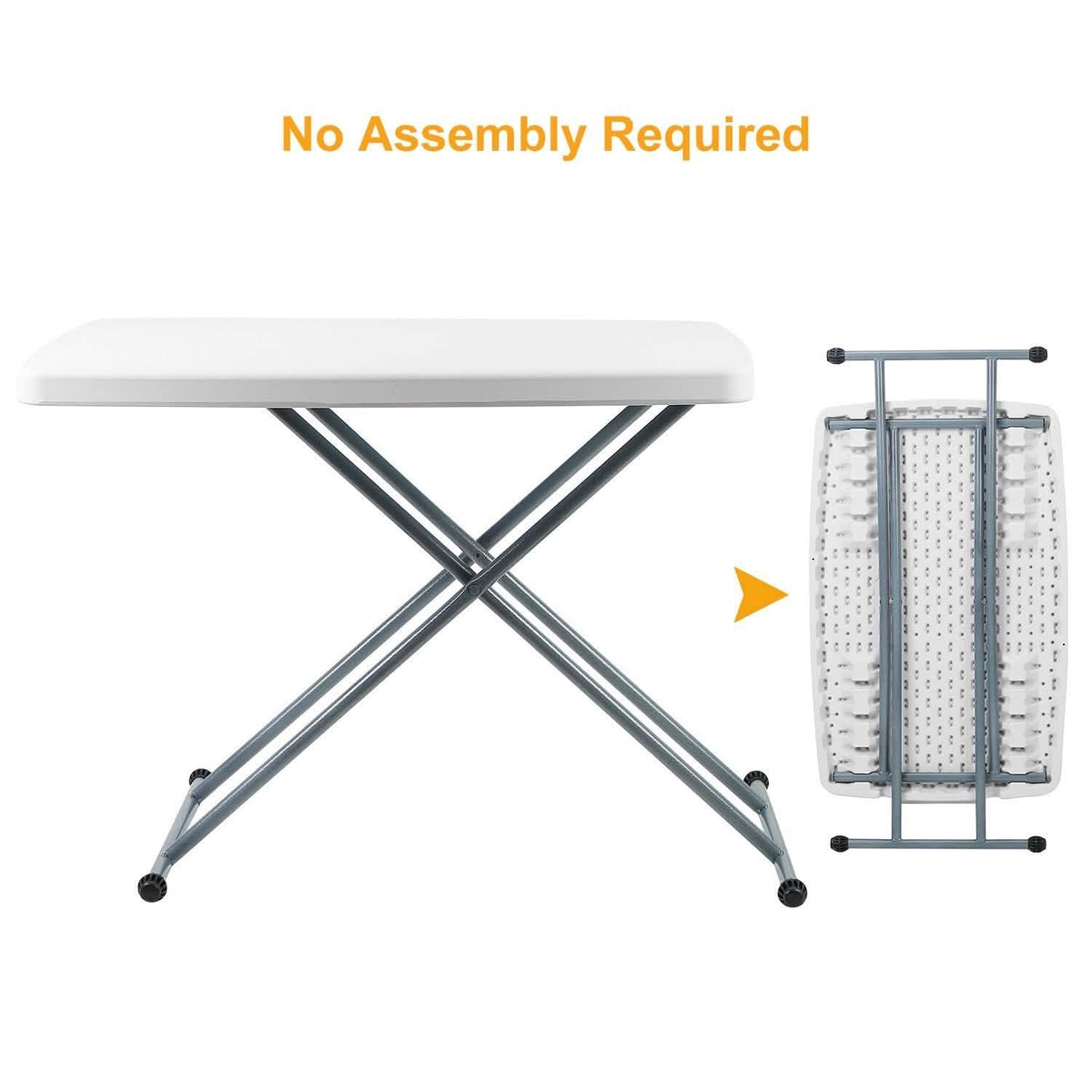 Folding Height Adjustable Snack Table