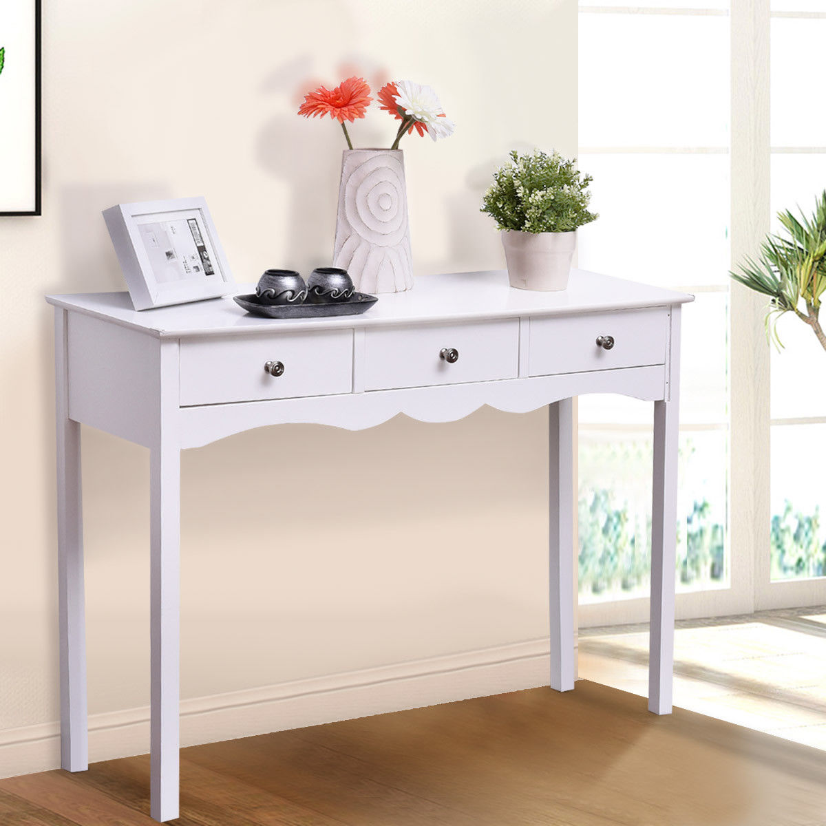 Hall table Side Table w/ 3 Drawers