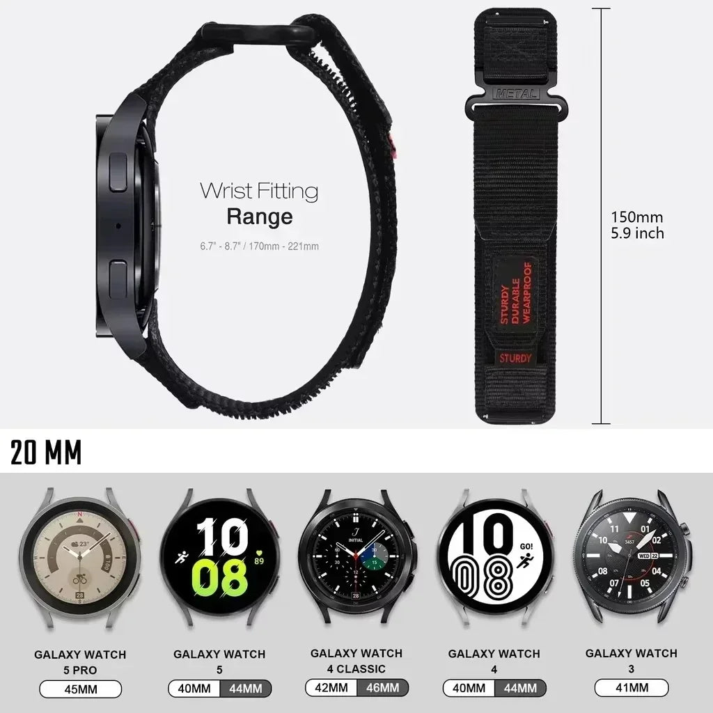 COROS Camouflage Nylon Watch Band For Sports Fitness Smartwatch