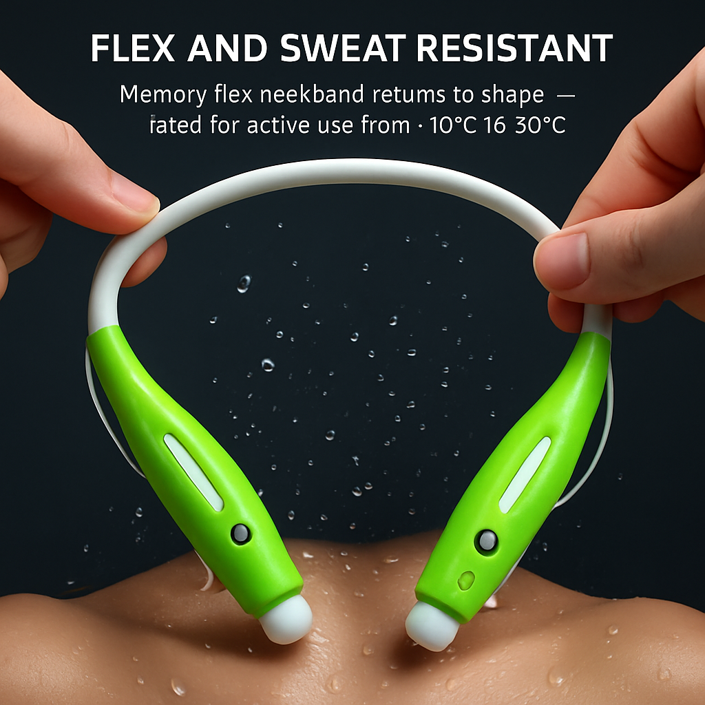 KOCASO Wireless Sports Stereo Hands Free Headset for Phone and Tablet