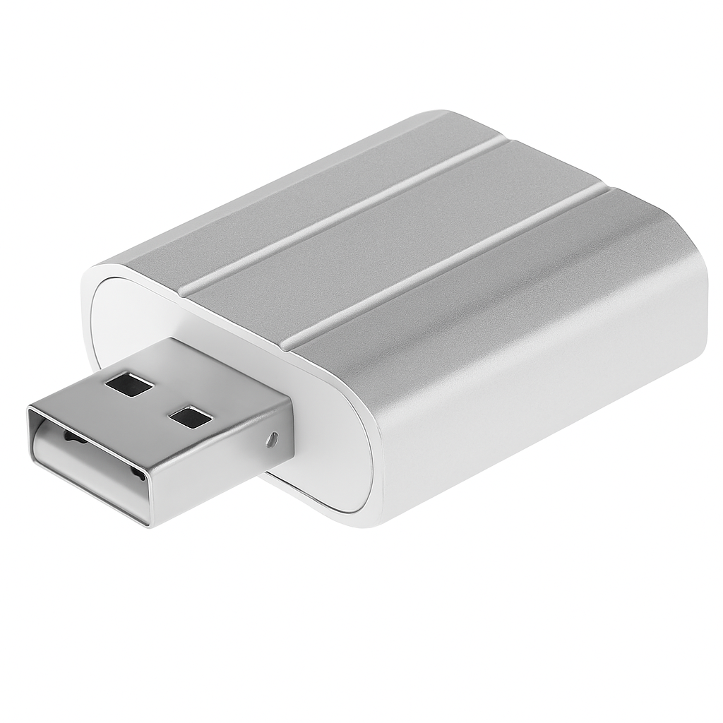 Adaptador de audio USB, tarjeta de sonido estéreo externa con conector de 3.5 mm para auriculares y micrófono, conversor de sonido para PC y portátiles