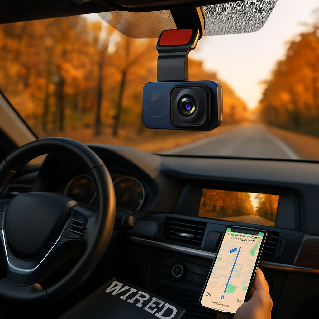 Dual Lens Dash Cam with WiFi GPS Night Vision