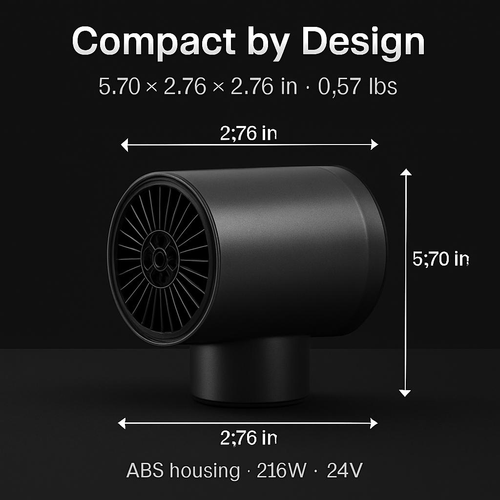 Portable Car Heater with 2-in-1 Heating and Cooling
