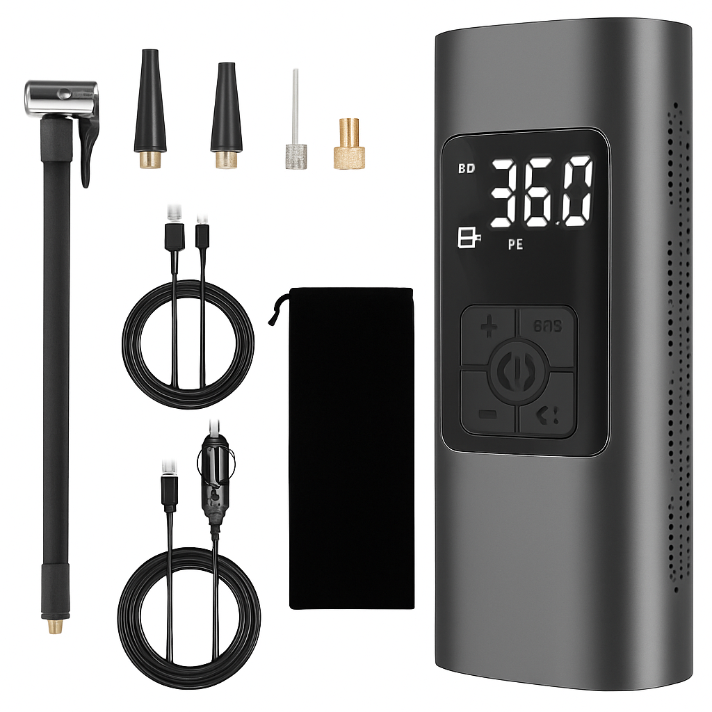 Cordless Car Tire Pump Inflator for Cars & Bikes