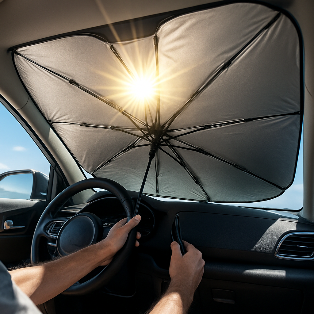 Foldable Car Sun Umbrella Shield for Universal Front Window