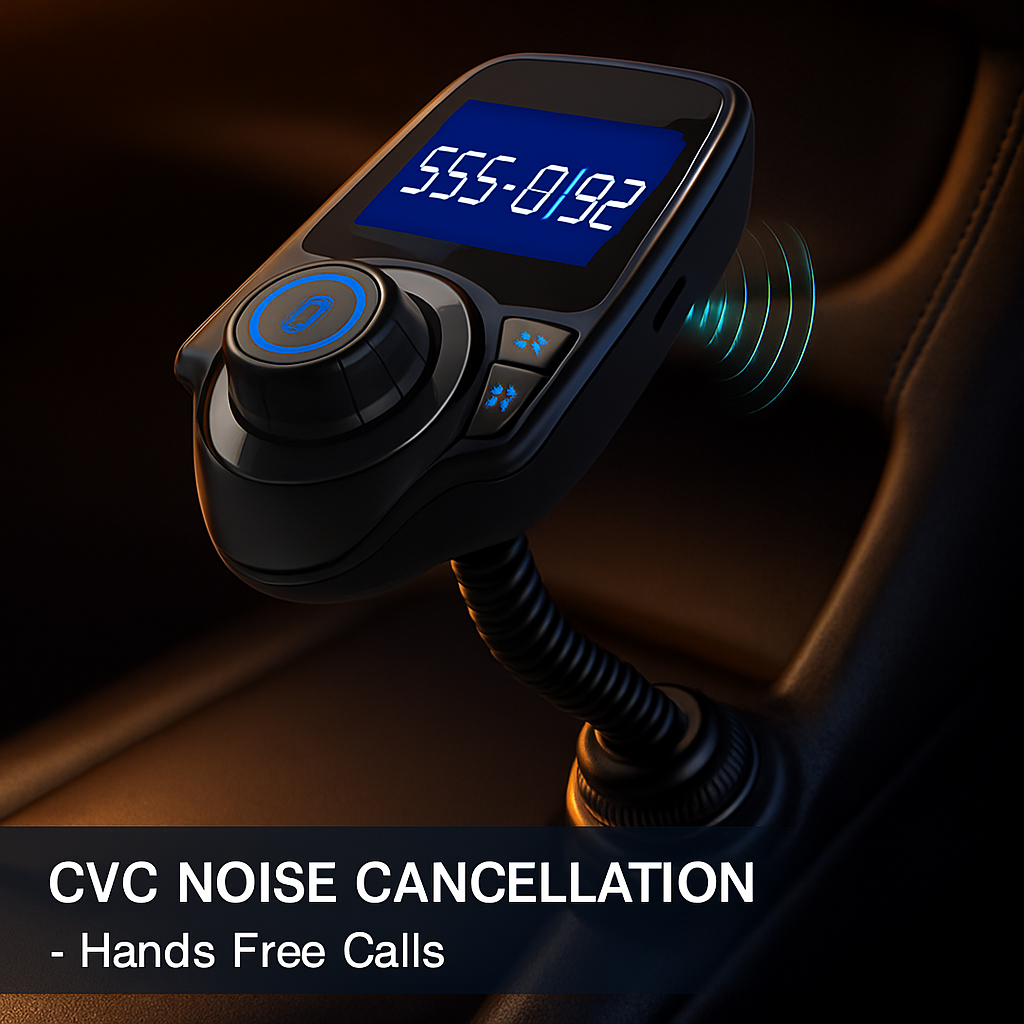 iMounTek Car Wireless FM Transmitter Fast USB Charge Hands-free Call Car MP3 Player AUX Input