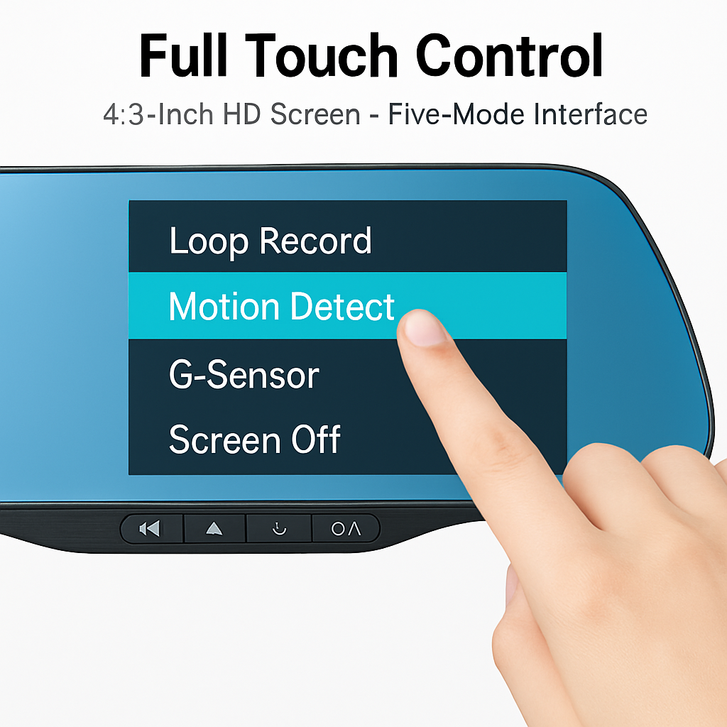 1080P Car DVR Dash Cam with 140° View and Loop Recording