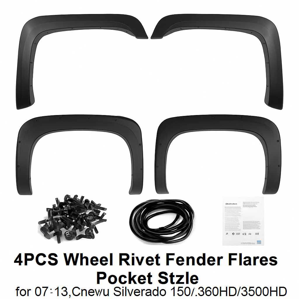 Guardabarros estilo "Pocket" para Silverado 2007-2013