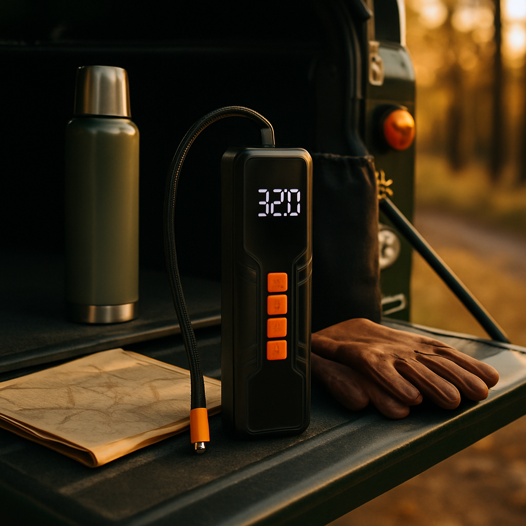 Portable Tire Inflator with Cordless Digital Pump