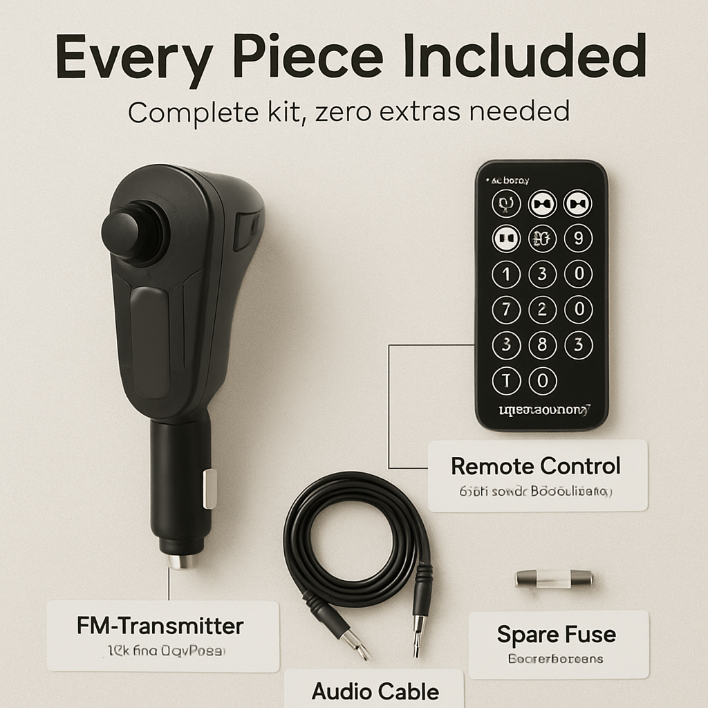 Transmisor FM inalámbrico y modulador MP3 para coche