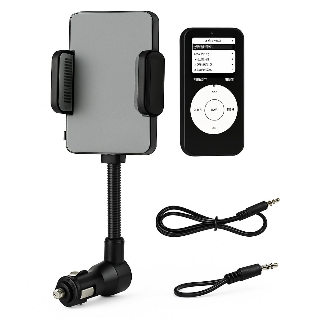 FM Transmitter Hands-free Car Charger for Smartphones