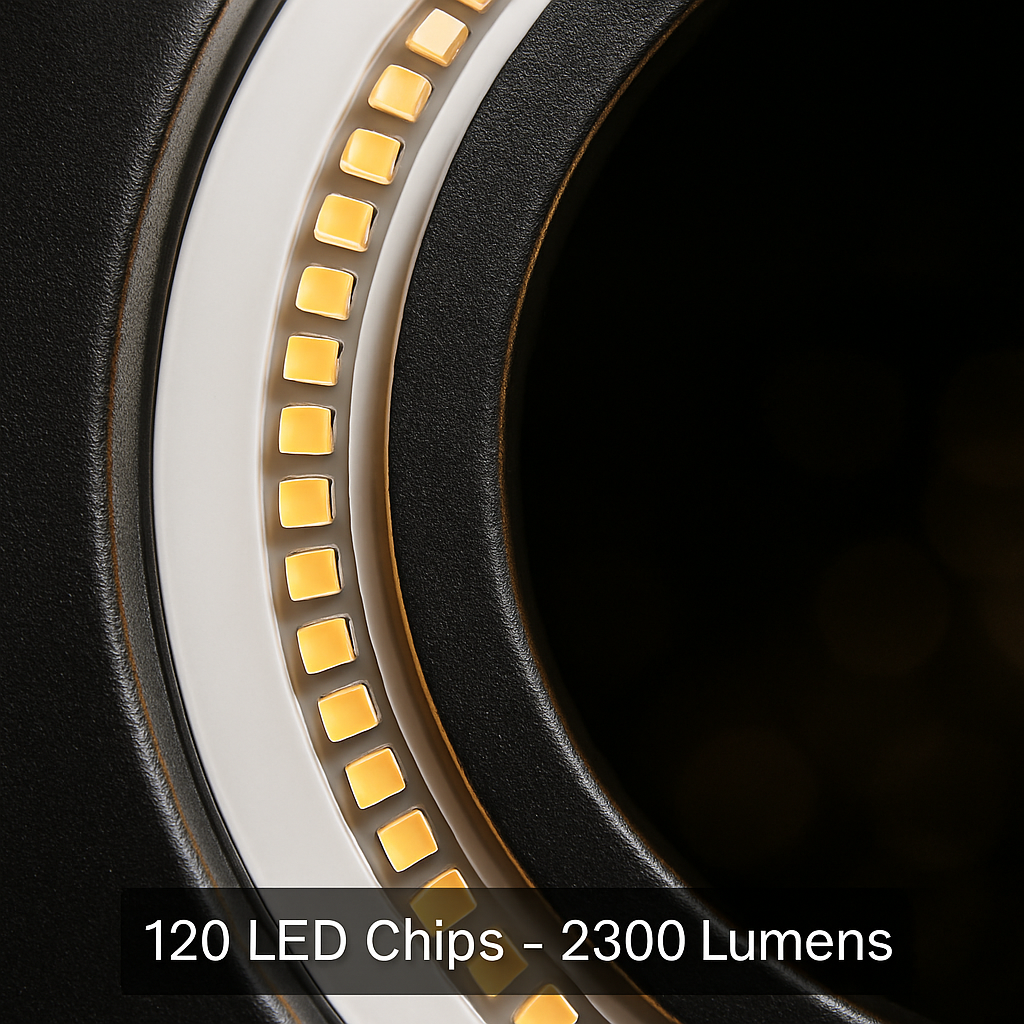 Anillo de luz LED con trípode para fotos