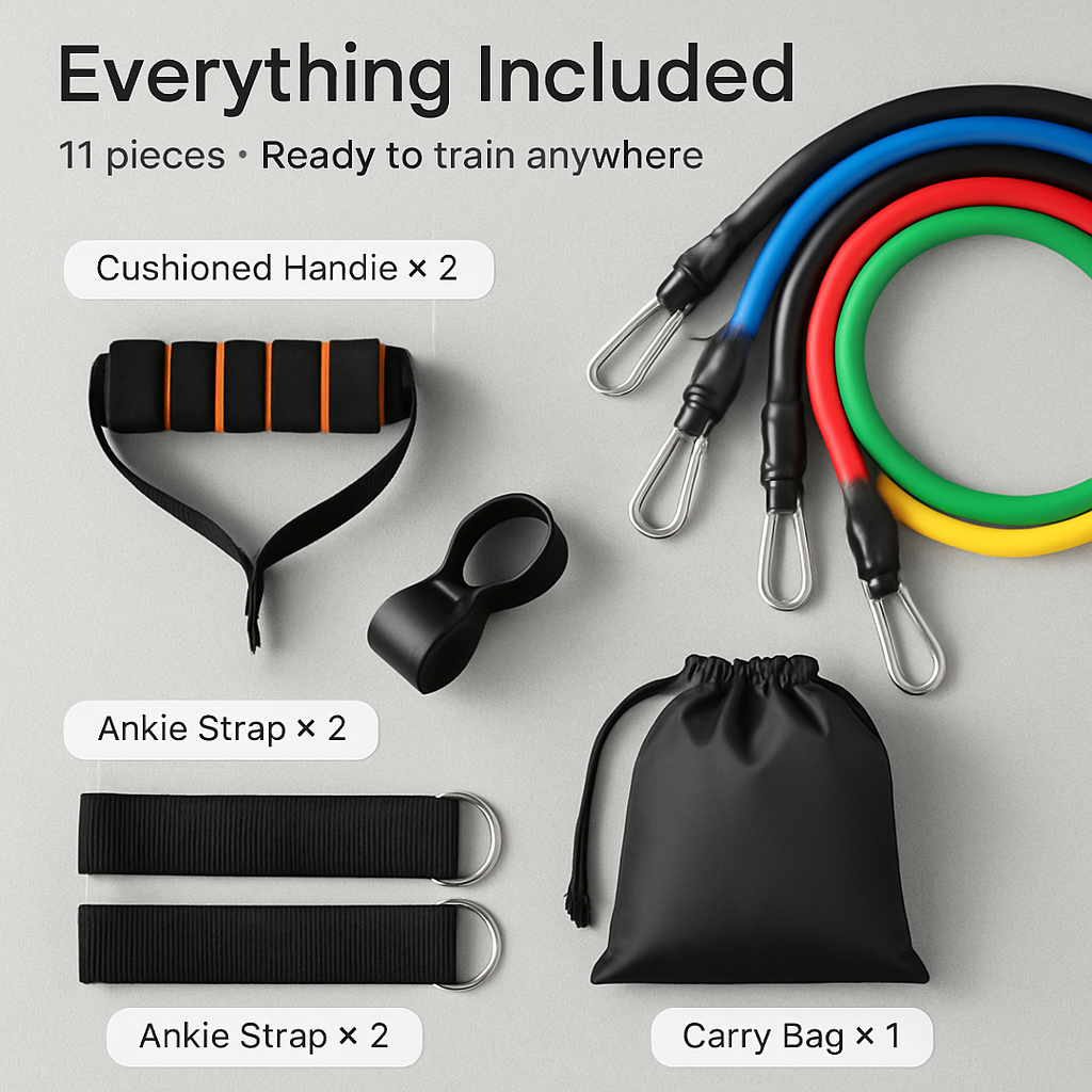 Resistance Bands Set with Door Anchor and Handles