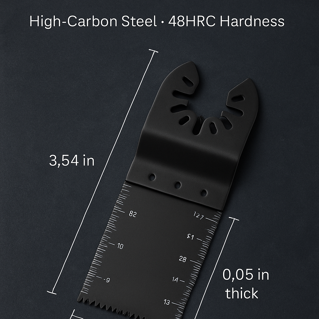 Hojas de sierra para multiherramienta oscilante para corte rápido de metal