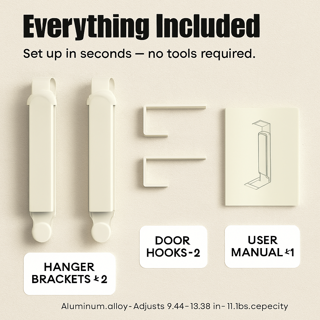 Over The Door Hanger Hooks for Clothes, Foldable
