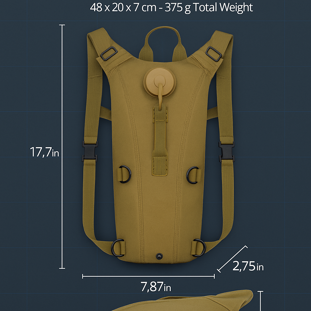 Bolsa de hidratación para senderismo y ciclismo