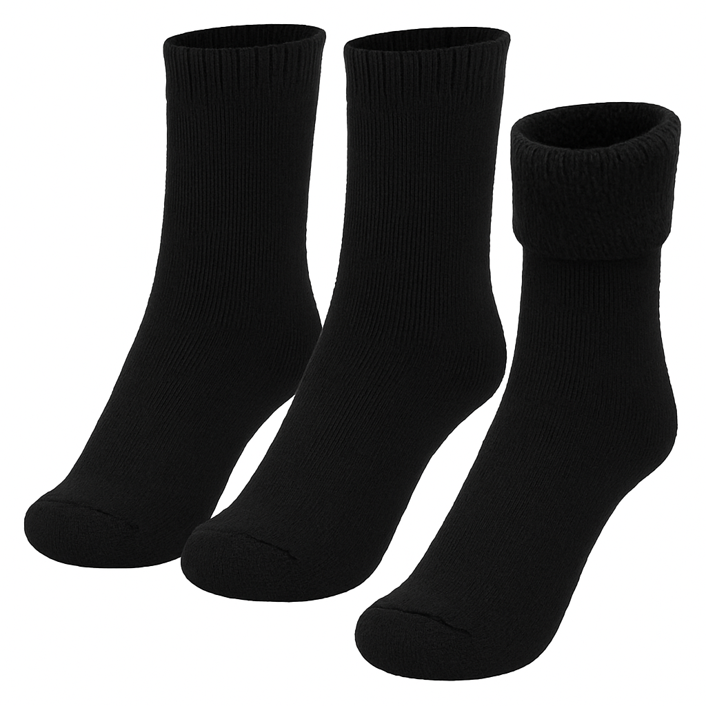 Calcetines de lana cálidos para hombre – Suaves, comodidad térmica (3 pares)
