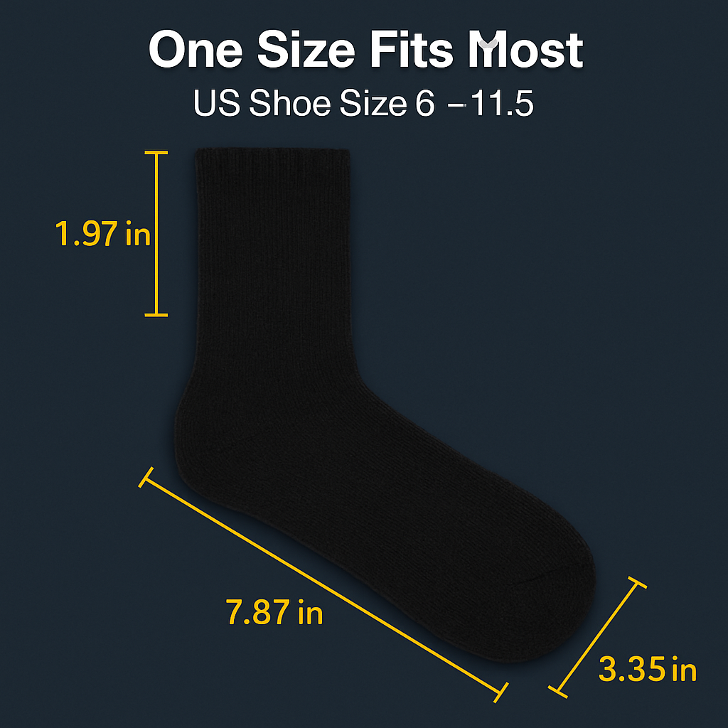 Calcetines de lana cálidos para hombre – Suaves, comodidad térmica (3 pares)