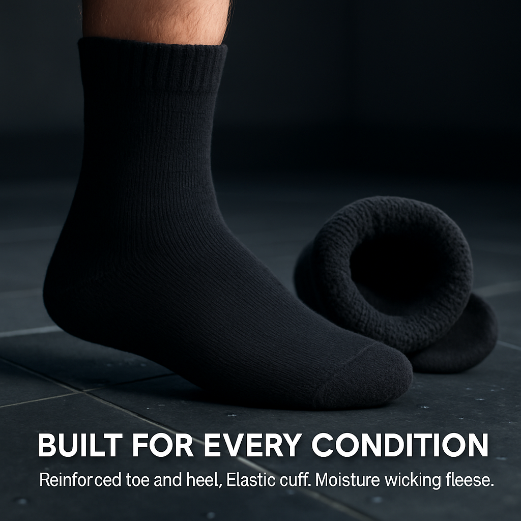 Calcetines de lana cálidos para hombre – Suaves, comodidad térmica (3 pares)