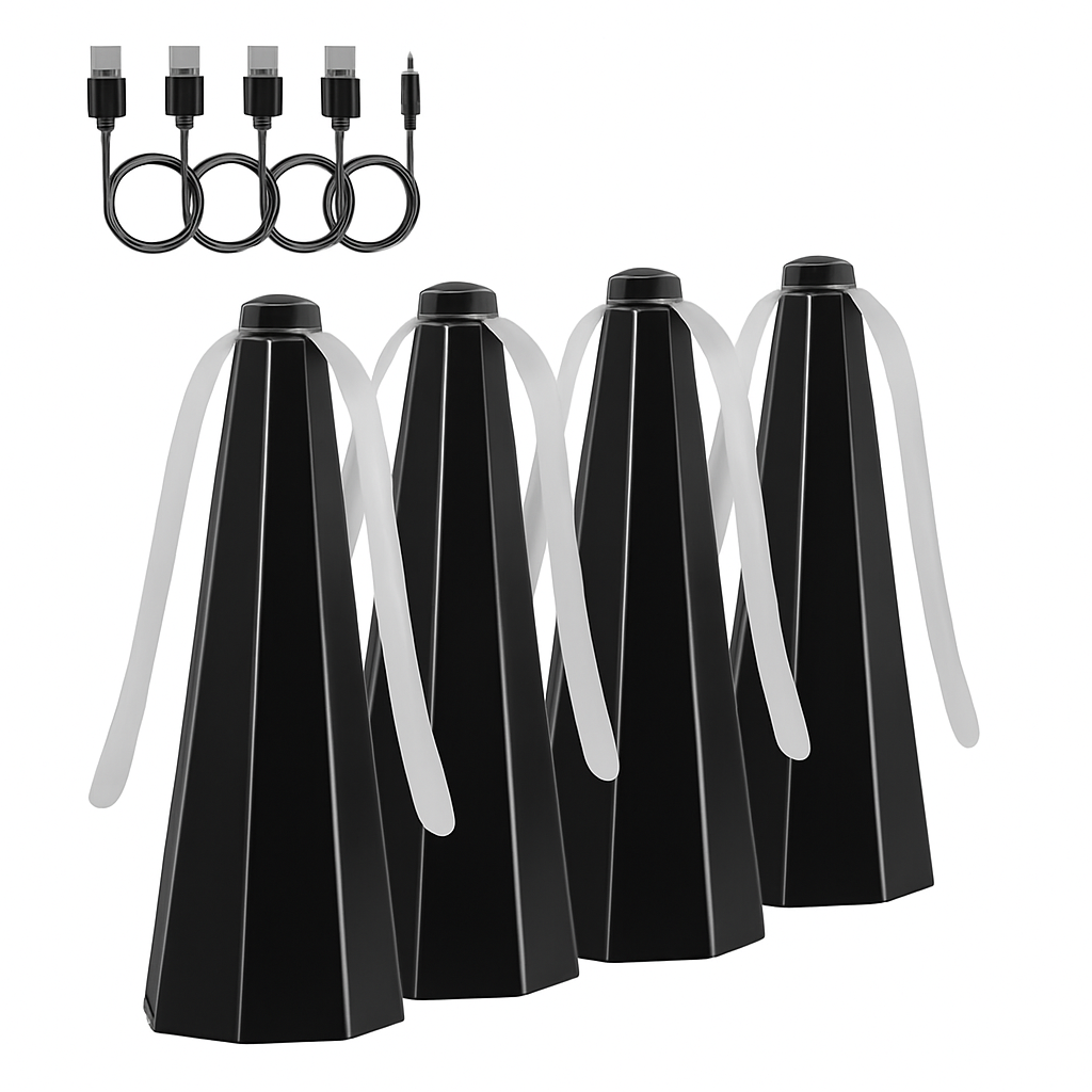 Fly Table Fans with Battery & USB Power, Outdoor Hook