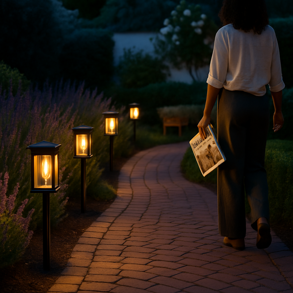 Solar Powered Stake Light for Pathway and Garden