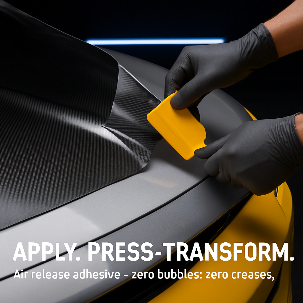 Carbon Fiber Vinyl Wrap for Vehicles and Electronics